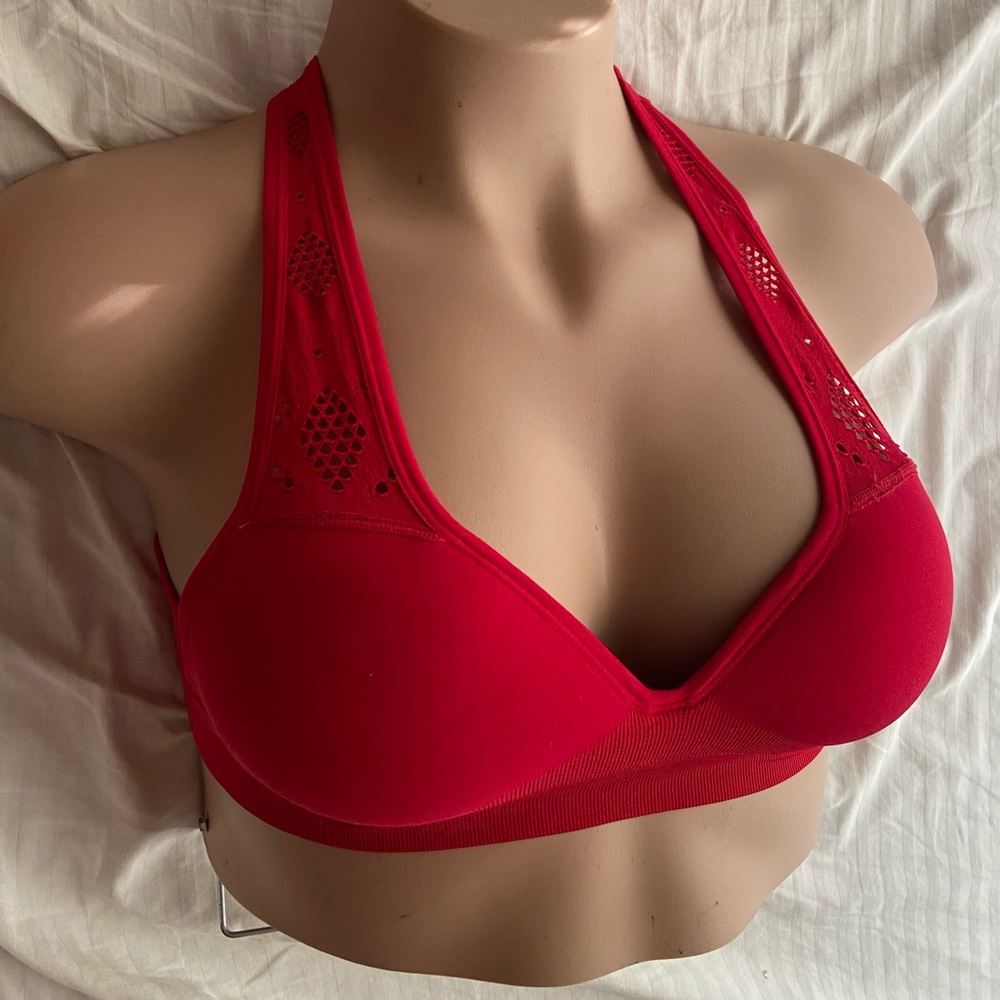 Size Medium Red Push up Sports bra